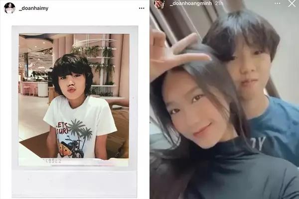 Em trai Doãn Hải My 13 tuổi cao 1m77, tóc xoăn dài lãng tử-4