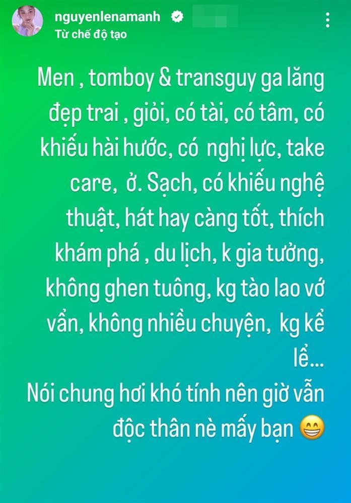 Thuộc LGBT, Lệ Nam nói rõ 2 dạng đối tượng có thể yêu-3
