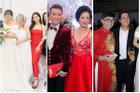 Dàn người đẹp Vbiz mất điểm vì diện đầm đỏ 'ô dề' đi đám cưới