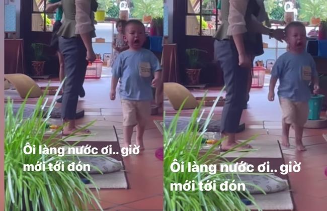 Biểu cảm đối lập giờ tan học của 2 con Hồ Ngọc Hà-1