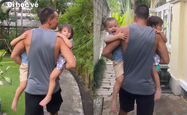 Biểu cảm đối lập giờ tan học của 2 con Hồ Ngọc Hà-5