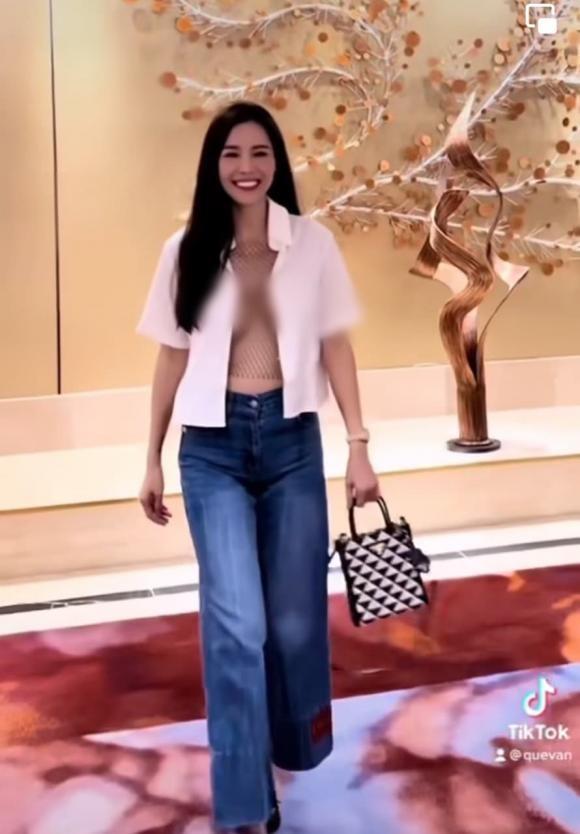 Mẹ 3 con Quế Vân diện mốt no bra mất điểm-3