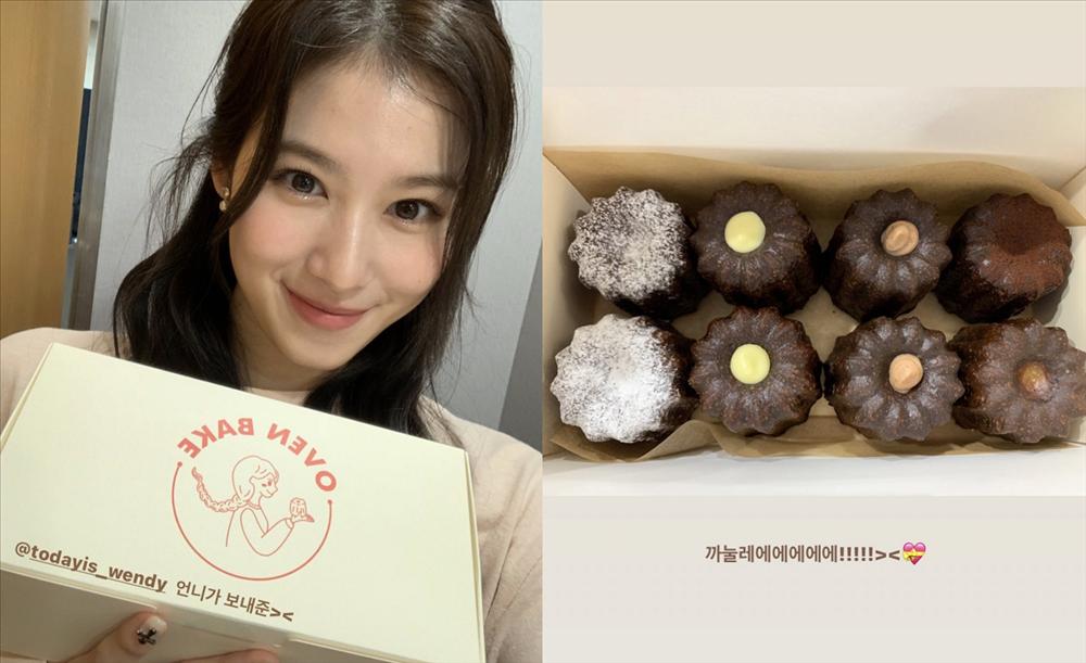 Sana TWICE thả thính Wendy Red Velvet trên sóng radio trực tiếp-3