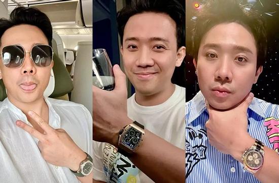 Kiểu chụp hình khoe BST đồng hồ hàng chục tỷ của Trấn Thành
