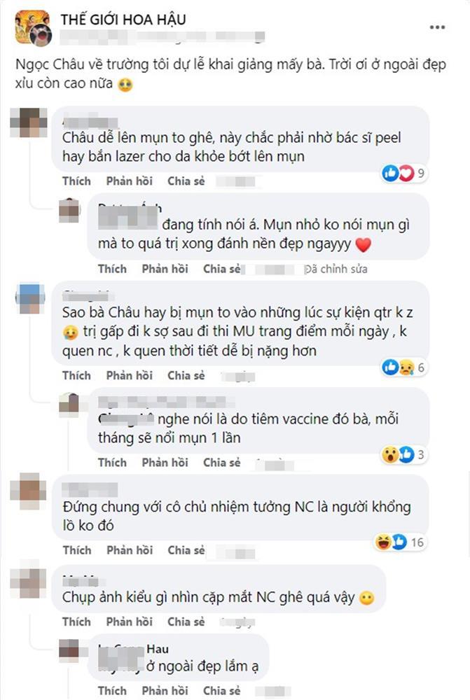 Ngọc Châu lộ mặt đầy khuyết điểm khi về thăm trường cũ-4