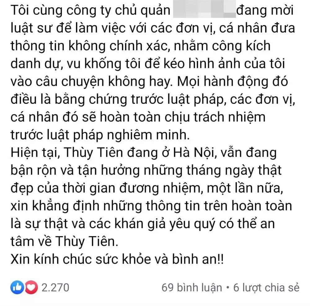 Thùy Tiên, Nông Thúy Hằng không liên quan đường dây bán dâm-5