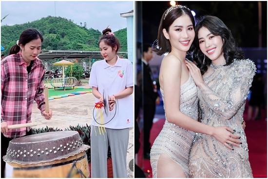 Nam Anh gõ chiêng, Nam Em đánh trống múa lân bất chấp hình tượng