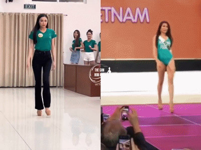 Cây hài Miss Grand Vietnam 2022 walk suýt ngã gợi nhớ Lệ Hằng-3