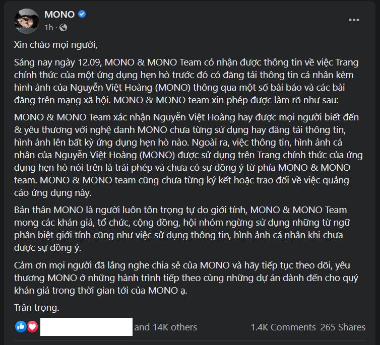 MONO nói gì khi đời tư bị phơi bày trên ứng dụng hẹn hò LGBT?-3