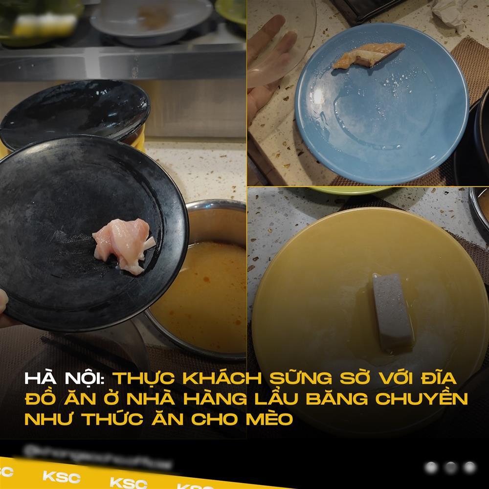 Đi ăn lẩu băng chuyền, cô gái sốc nặng vì cả cái đĩa có 1 miếng thịt-1