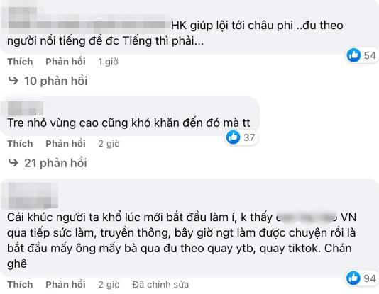 Bị mắng ké fame Quang Linh sang châu Phi, bà Nhân Vlog nói gì?-4