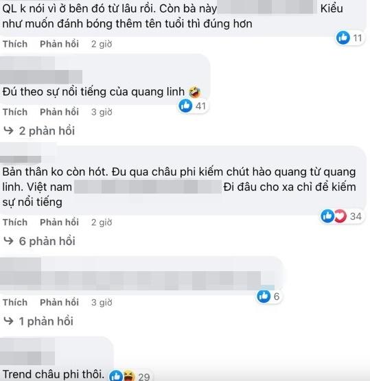 Bị mắng ké fame Quang Linh sang châu Phi, bà Nhân Vlog nói gì?-5