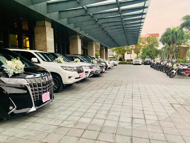 Đám cưới ở Hà Tĩnh với dàn mô tô siêu khủng, xế hộp sang xịn-1