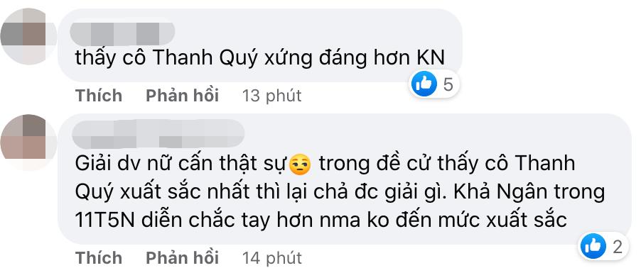 Khả Ngân gây tranh cãi khi nhận giải Diễn viên xuất sắc-9