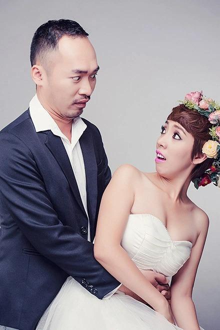 Thu Trang - Tiến Luật chụp ảnh cưới vẫn không quên 