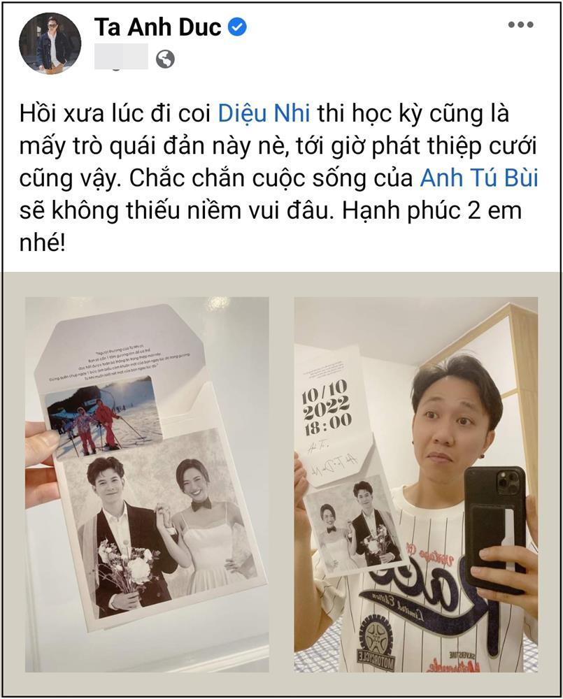 Sao Việt nhận thiệp cưới Diệu Nhi: Người khó ở, người thở than-4