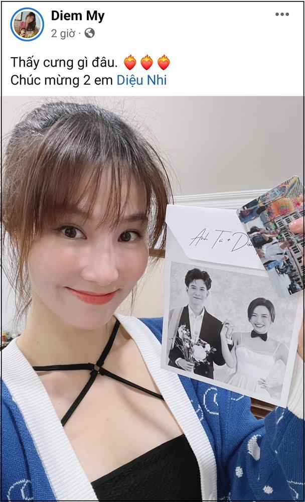 Sao Việt nhận thiệp cưới Diệu Nhi: Người khó ở, người thở than-5