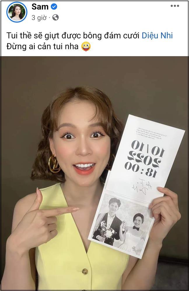 Sao Việt nhận thiệp cưới Diệu Nhi: Người khó ở, người thở than-6