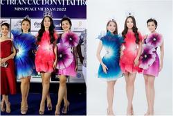 Top 3 Miss Peace diện trang phục sến sẩm đi event