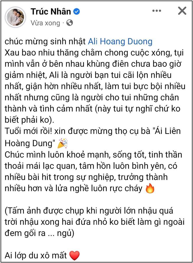 Trúc Nhân thừa nhận từng cãi lộn, bực bội Ali Hoàng Dương-2