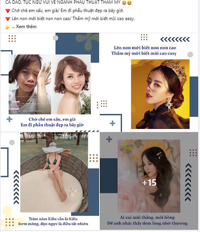 Thích thú bộ ảnh ca dao, tục ngữ về phẫu thuật thẩm mỹ-1