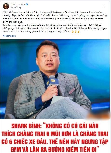 Sao Việt phản đối phụ nữ thích 6 xe hơn 6 múi của shark Bình-4