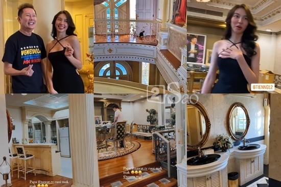 Nhà Chủ tịch Miss Grand như lâu đài, Thùy Tiên choáng váng