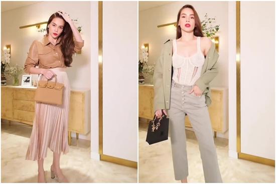 Hà Hồ gợi ý mix đồ màu trung tính mặc cả tuần mà không nhàm chán