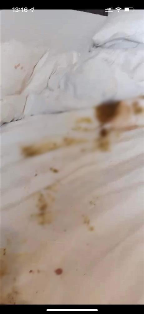 Thuê khách sạn nghỉ ngơi, cặp đôi rời đi để lại một bãi trên giường-2