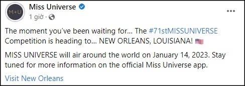 Công bố thời gian, địa điểm Ngọc Châu thi Miss Universe 2022-1