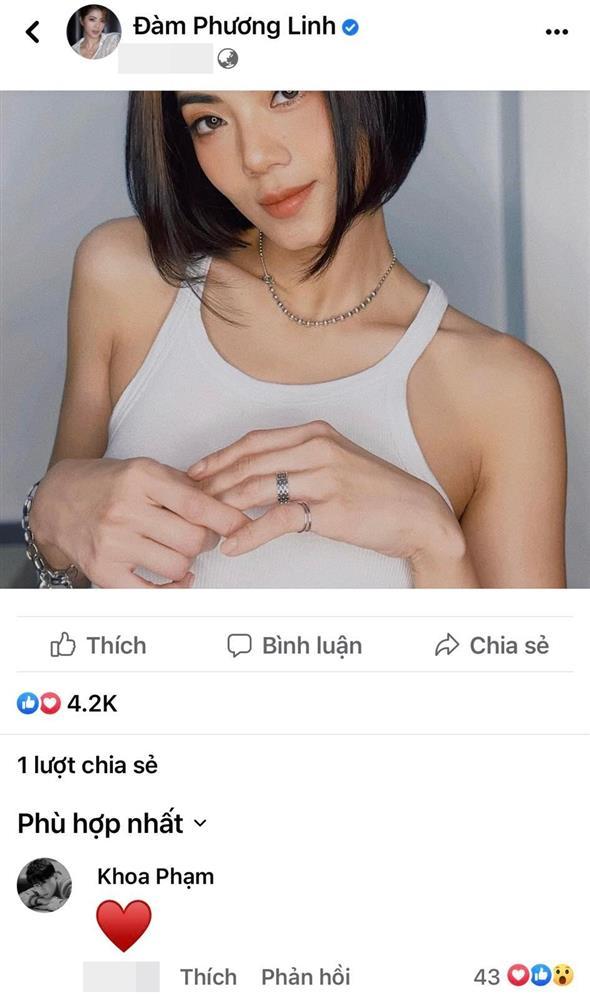 Karik bình luận tình tứ ngay dưới status của Đàm Phương Linh-2