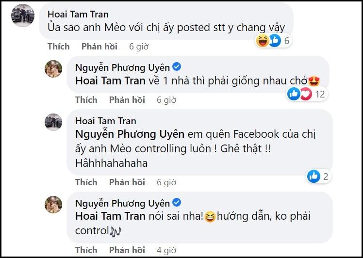Phản ứng Phương Uyên khi bị nói kiểm soát Facebook Thanh Hà-2