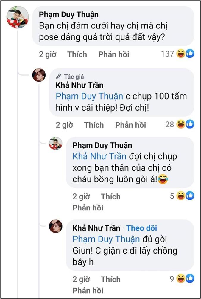 Khoe thiệp cưới Liêu Hà Trinh, Khả Như bị đồng nghiệp vặn-5