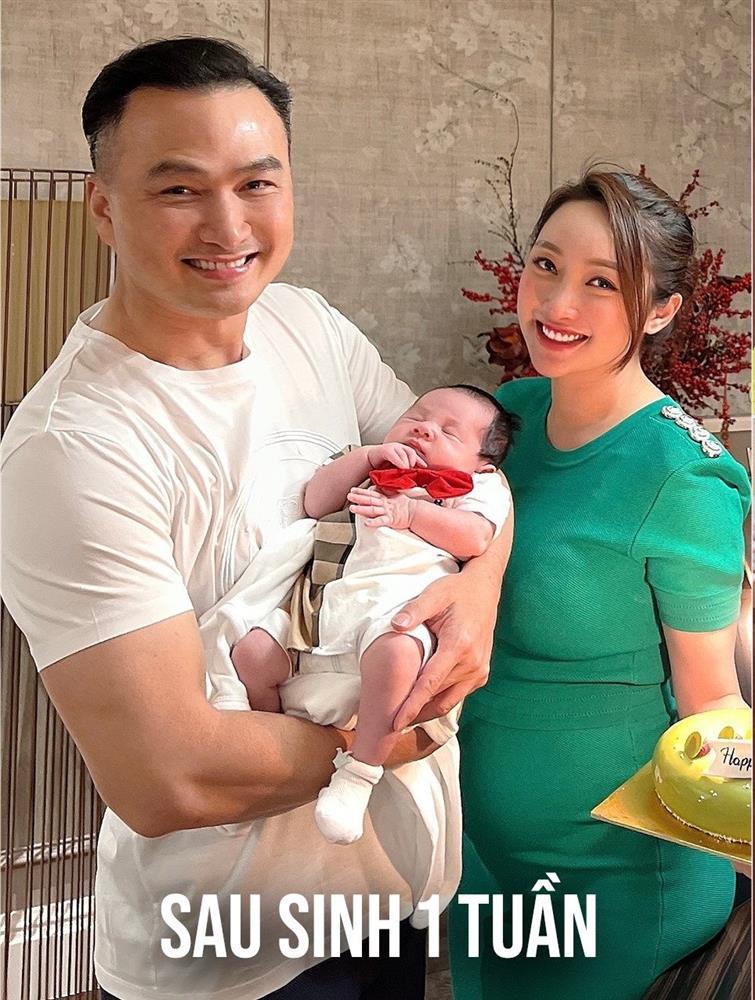 Vợ Chi Bảo khoe ảnh xấu xí sau sinh, nói không dám nhìn lại-1