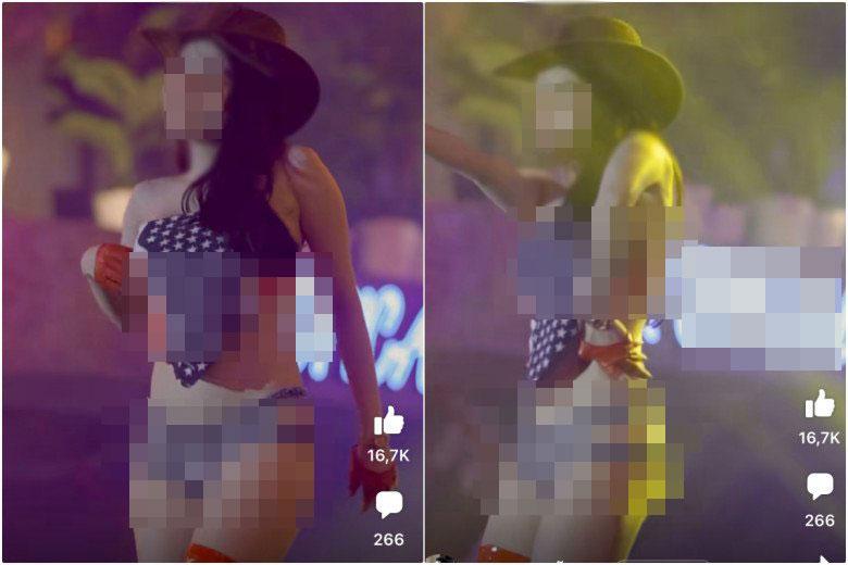 Diện đồ toang hoác từ trên xuống dưới, cô gái làm ai cũng đỏ mặt-2