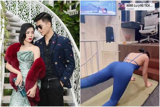 Lệ Quyên đáp trả khi bị nói 'cố tập cho trẻ, đỡ lệch lạc chồng'