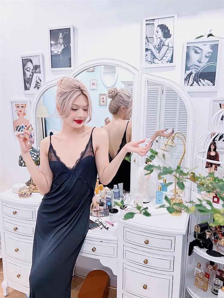 Luna Đào mặc đầm gợi cảm, nhan sắc cam thường ra sao?-7