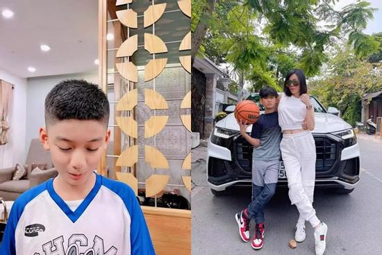 Con trai Lệ Quyên 'lột xác' với tóc mới, ngoại hình chuẩn hotboy