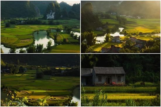 Sông Quây Sơn tựa tranh thủy mặc vào mùa thu