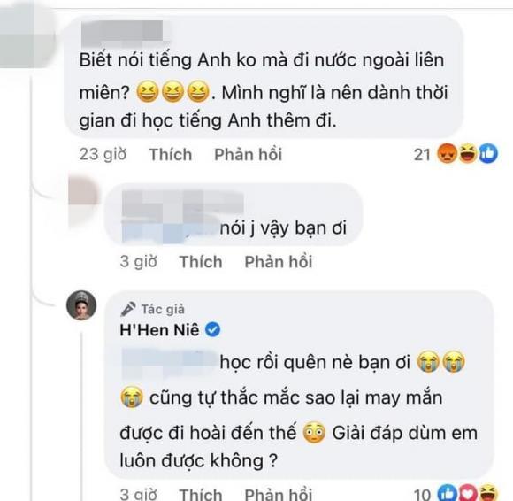 Bị nói không biết tiếng Anh, HHen Niê phản ứng siêu lầy-3