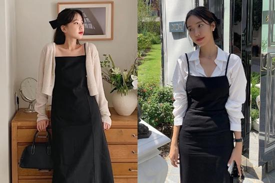 1.001 gợi ý mix váy hai dây đẹp đỉnh khi thu sang