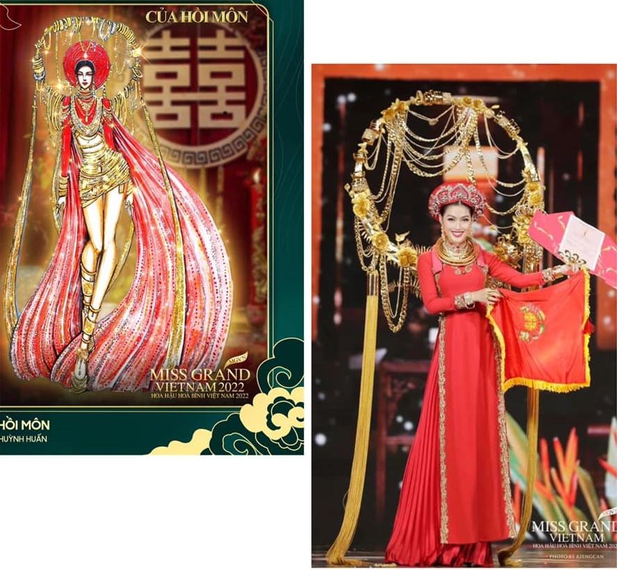 Những bộ trang phục dân tộc tại Miss Grand Vietnam đẹp hơn bản vẽ-7