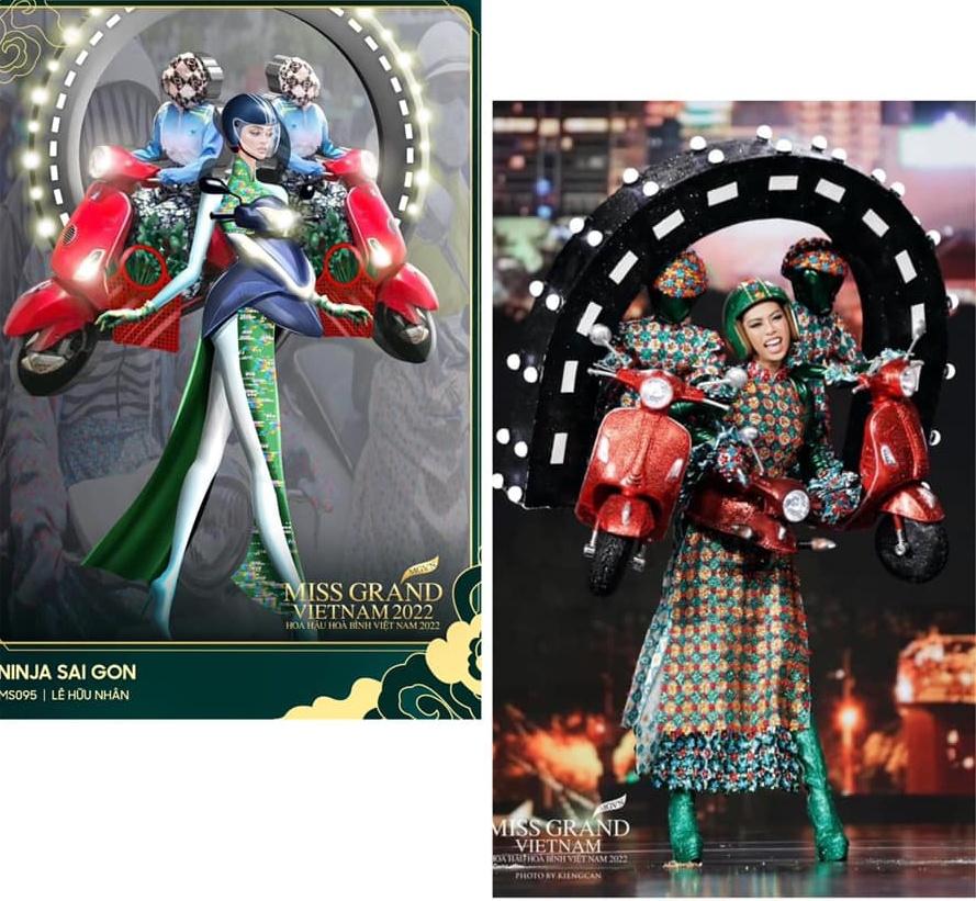 Những bộ trang phục dân tộc tại Miss Grand Vietnam đẹp hơn bản vẽ-8