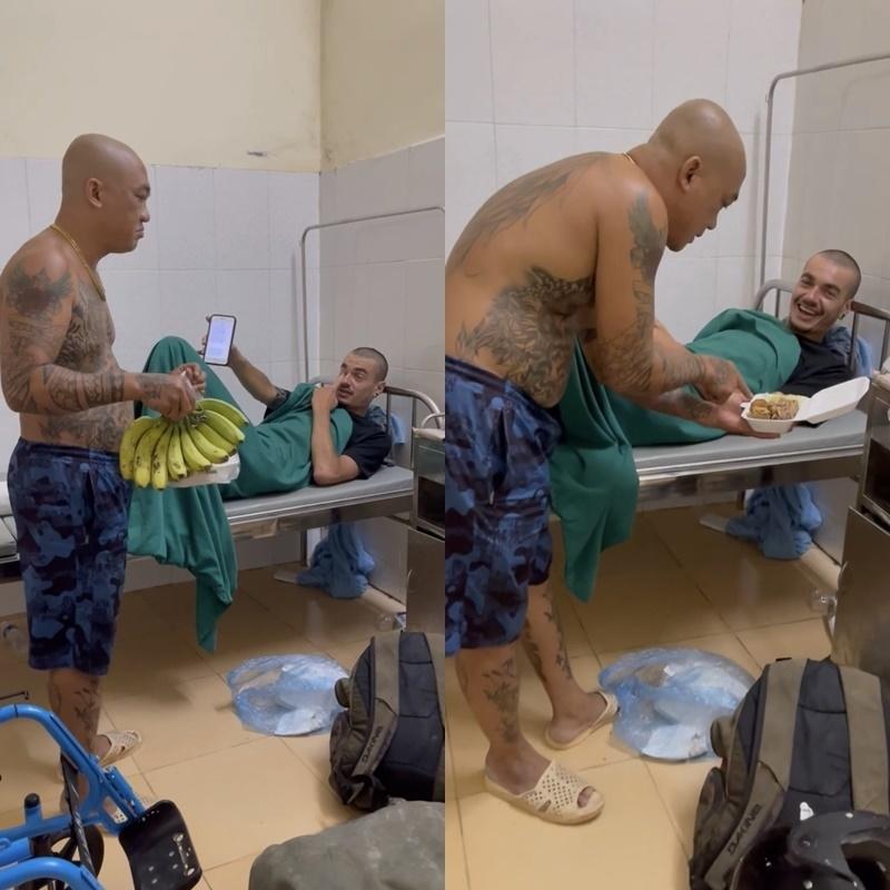 Ông anh xăm trổ bất ngờ được bệnh viện nhờ phiên dịch cho khách Tây-2