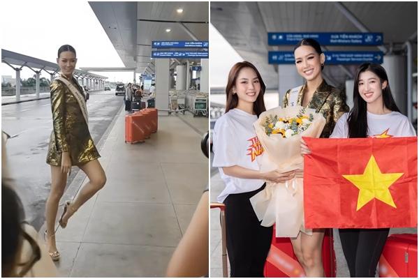 Á hậu Bảo Ngọc nổi mụn, khoe vali toàn đồ ăn tại Miss Intercontinental-6