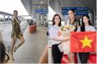 Á hậu Bảo Ngọc catwalk ở sân bay, lên đường thi Miss Intercontinental