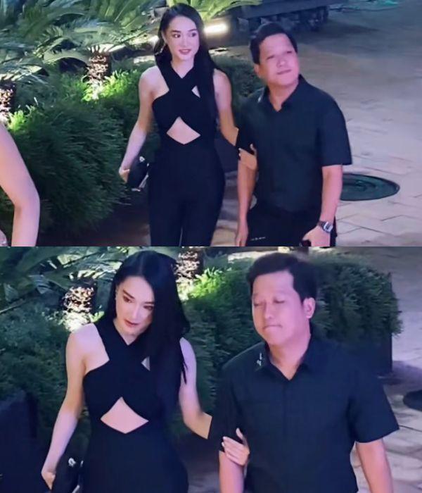 Xoài Non mặc cây đen đi đám cưới giống hệt Nhã Phương, vợ Mạc Văn Khoa-5