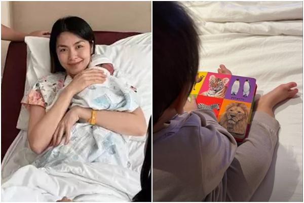 Tăng Thanh Hà lần đầu để lộ mặt con thứ 3-9