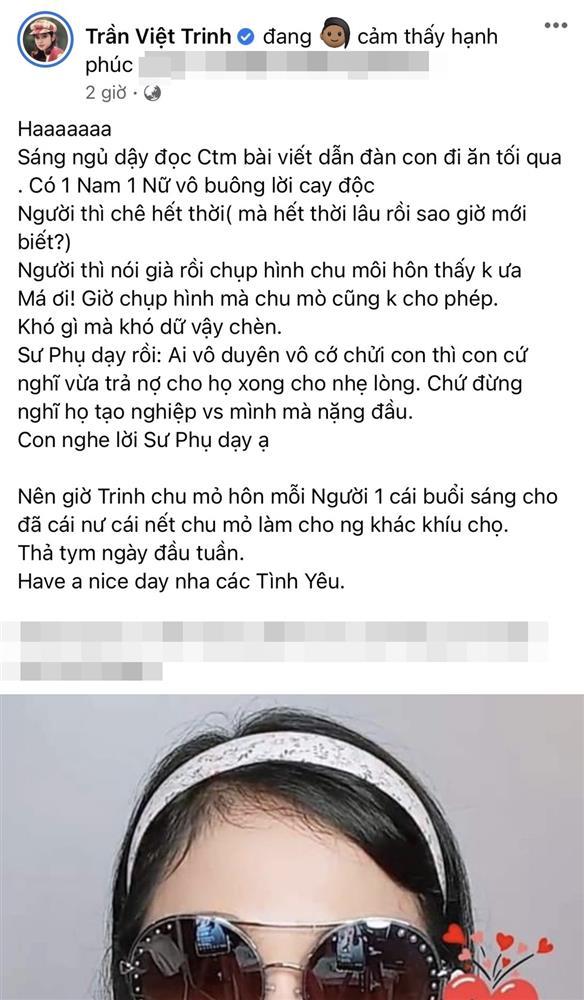 Việt Trinh đáp trả khi bị chê hết thời, cưa sừng làm nghé-1