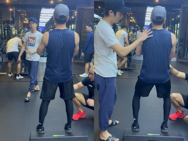 Ngô Kiến Huy luyện squat, một sao nam đụng chạm lạ lùng-1
